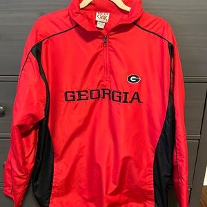 Mens University Of Georgia UGA Windbreaker Pullover